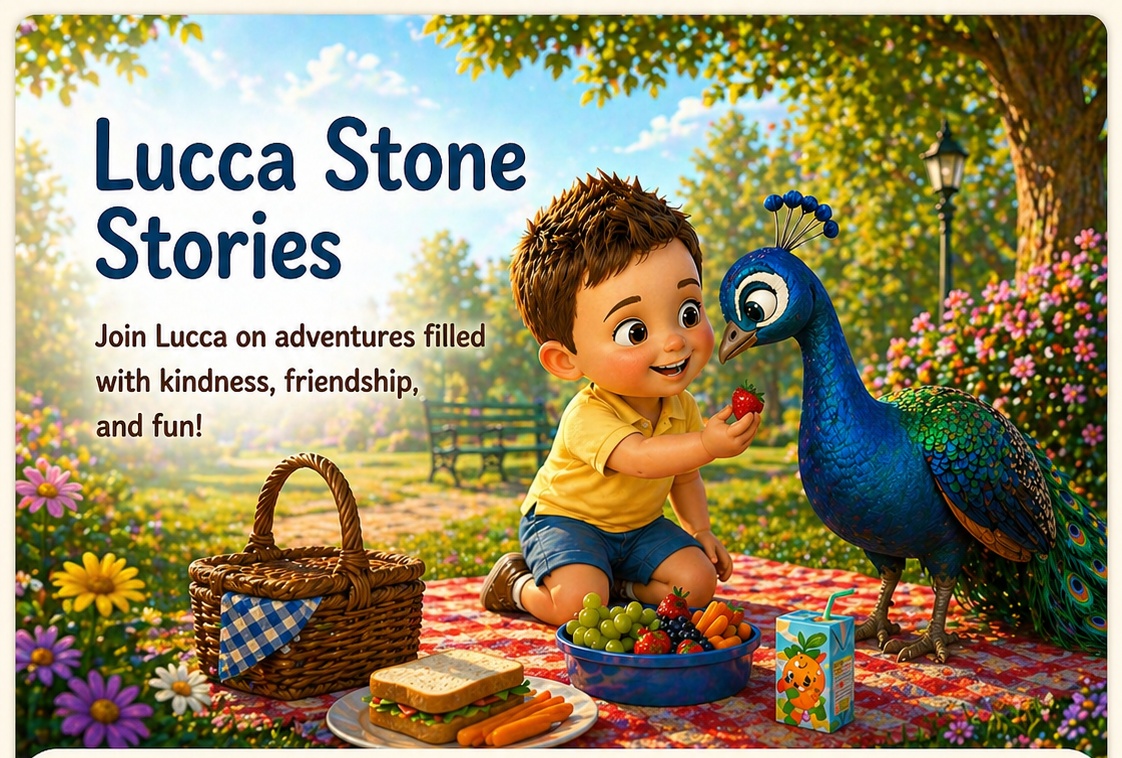 Lucca Stone Stories: Lucca and Percy having a picnic